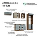 Ver imagem 4 de Armário de Cozinha Completa 270 cm Rustic/Cinza Lux Madesa 08