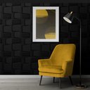 Ver imagem 4 de KIT 60 Placas 3D PVC Preto Decoração Revestimento de Parede e Teto (15m²) - RUBIK