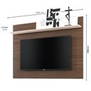 Ver imagem 3 de Rack com Painel para Tv até 55 Polegadas Bello 2 Portas Nogueira Real/off White - Pnr Móveis