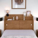 Ver imagem 2 de Cabeceira Box Solteiro Elisa Naturalle e Off White Framar