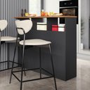 Ver imagem 4 de Bancada Gourmet 120cm 3 Portas com Nichos Hera Fidelitá Chumbo