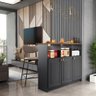 Bancada Gourmet 120cm 3 Portas com Nichos Hera Fidelitá Chumbo - 1