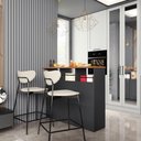 Ver imagem 3 de Bancada Gourmet 120cm 3 Portas com Nichos Hera Fidelitá Chumbo