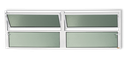 Ver imagem 1 de Basculante Alumínio 2 Seções 40 x 150 Plus V.Boreal Branco Brimak