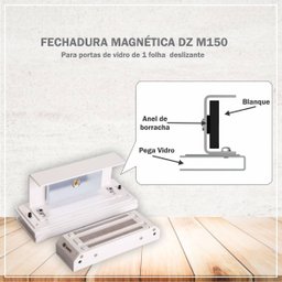 Fechadura Magnética Dzm150 Ipec - Preto - 3
