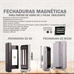 Fechadura Magnética Dzm150 Ipec - Preto - 4