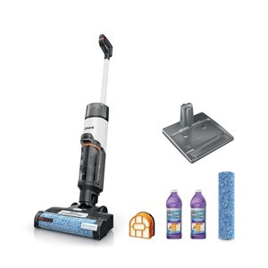 Shark Aspirador e Mop Aw261 Hydrovac Messmaster sem Fio 0,36l Branco para Pisos e Tapetes