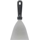 Ver imagem 6 de 5 Espátulas Raspadora Inox Preta 23x10cm Chapa Lanche Cozinha Profissional