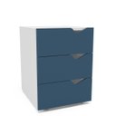 Ver imagem 2 de Gaveteiro Porto Escritório/Home Office 3 Gavetas 40x54cm Azul/Branco 250683