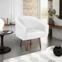 Ver imagem 1 de Poltrona Decorativa Sala de Estar Recepção Luiza Pés Palito Suede - Doce Sonho Móveis POLTRONAS POLT
