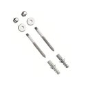 Ver imagem 1 de Kit Parafuso Inox Cromado 10mm Fixação Vaso Sanitário e Bidê