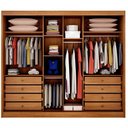 Ver imagem 2 de Guarda Roupa Casal Lôgan 3 Portas 8 Gavetas Cinamomo Fendi - Novo Horizonte