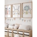Ver imagem 1 de Kit 3 Quadros Decorativos Infantil Animais Safari No6
