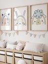 Ver imagem 1 de Kit 3 Quadros Decorativos Infantil Animais Safari No6