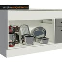 Ver imagem 4 de Balcão De Pia 150 Cm 2 Portas E 2 Gavetas Branco/Cinza