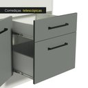 Ver imagem 6 de Balcão De Pia 150 Cm 2 Portas E 2 Gavetas Branco/Cinza