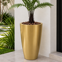Ver imagem 2 de Vaso de Fibra de Vidro Roma m 70cm Decorativo Ouro
