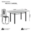 Ver imagem 3 de Conjunto Sala de Jantar com 6 Cadeiras Lívia Preto