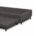 Ver imagem 4 de Base Cama Box Solteiro com Cama Auxiliar 0,96 Laura Vilajo: Suede Crush Cacau