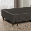 Ver imagem 2 de Base Cama Box Solteiro com Cama Auxiliar 0,96 Laura Vilajo: Suede Crush Cacau