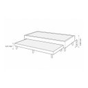 Ver imagem 7 de Base Cama Box Solteiro com Cama Auxiliar 0,96 Laura Vilajo: Suede Crush Cacau
