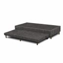 Ver imagem 3 de Base Cama Box Solteiro com Cama Auxiliar 0,96 Laura Vilajo: Suede Crush Cacau
