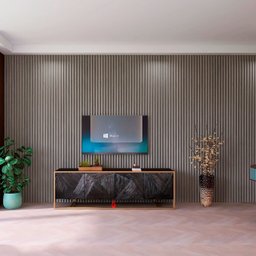 Kit 13 Painel Ripado Cor: Cinza Médio Wpc Interno Wave 2,90m X 15cm (0,43m²) - 2