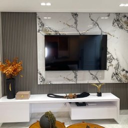 Kit 13 Painel Ripado Cor: Cinza Médio Wpc Interno Wave 2,90m X 15cm (0,43m²) - 4