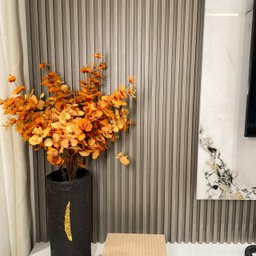 Kit 13 Painel Ripado Cor: Cinza Médio Wpc Interno Wave 2,90m X 15cm (0,43m²) - 6