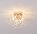 Ver imagem 2 de Lustre Plafon Cristal Flor Dente de Leão 50cm para Sala Estar Jantar e Quarto: Dourado