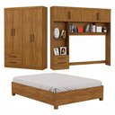Ver imagem 1 de Guarda-roupa Casal Modulado 4 Portas Hercules 4 Portas 4 Gavetas com Cama Carioca Moveis