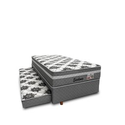 Cama Box Solteiro com Auxiliar Espuma + Colchão Mola Ensacada Excelence 88x188 - 1