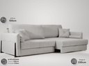 Ver imagem 5 de Sofá Orfeu 2,30m sem Caixa, Retrátil e Reclinável Linho Premium Cinza - Netsofas