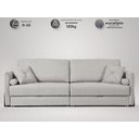 Ver imagem 2 de Sofá Orfeu 2,30m sem Caixa, Retrátil e Reclinável Linho Premium Cinza - Netsofas