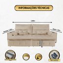 Ver imagem 3 de Sofá Fusion 2.80m Elétrico com Usb e Vibro Massagem - Bege