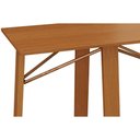 Ver imagem 4 de Mesa de Sala Jantar Elma Madeira Maciça + Tampo Madeirado C/ Vidro 180x105cm Carvalho/off White -