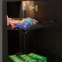 Ver imagem 4 de Cesto Giratório Duplo Meia Lua em 60cm para Canto Reto Preto Dimec Cozinha Casualle