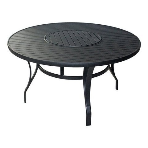 Mesa Giratória 1,50m Redonda Aluminio Pintura Eletrostática