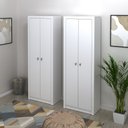 Ver imagem 2 de Conjunto Armários para Escritório 2 Peças Branco Tecnomobili