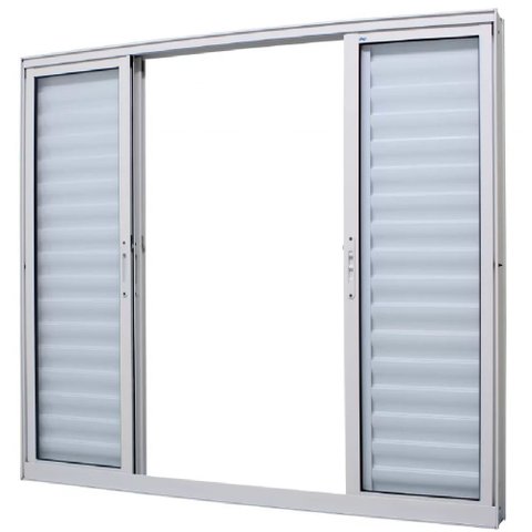 Janela Veneziana Caribe 6f 200x100 Branca - 1008-156 - Jap Janela Veneziana Caribe 6f 200x100 Branca