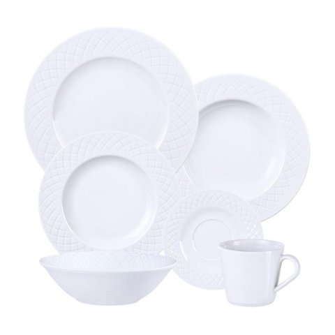 Jogo de Jantar Ingrid 24 Peças com Bowl Porcelana Tramontina