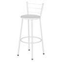 Ver imagem 2 de 2 Banquetas Alta Epoxi Branca Cristal:branco