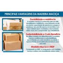 Ver imagem 2 de Conjunto Mesa Elma Premium Madeira Maciça C/ Tampo Madeirado C/ Vidro 180x105cm e 6 Cadeiras Stela