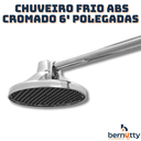 Ver imagem 3 de Chuveiro Frio para Piscina Cascata Abs Cromado 6 Polegadas Médio