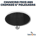 Ver imagem 6 de Chuveiro Frio para Piscina Cascata Abs Cromado 6 Polegadas Médio