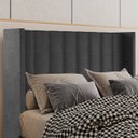 Ver imagem 2 de Cabeceira Queen 158 cm Barcell Veludo Preto Soon