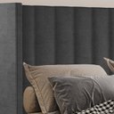 Ver imagem 6 de Cabeceira Queen 158 cm Barcell Veludo Preto Soon