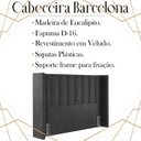 Ver imagem 3 de Cabeceira Queen 158 cm Barcell Veludo Preto Soon