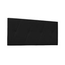 Ver imagem 1 de Painel de Cama 160cm Ancona Corano Preto - Lucadi Home