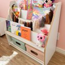 Ver imagem 3 de Estante Infantil Livreiro Organizador Porta Livros de MDF Montessori - Dumbo